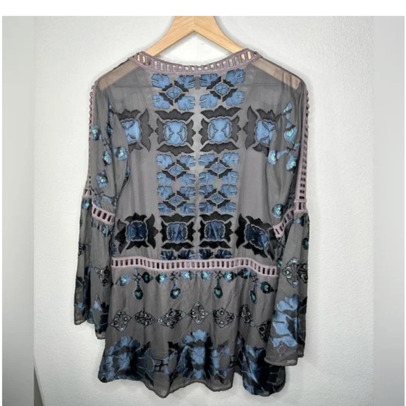 For Love and Lemons Barcelona Charcoal Babydoll Dress - Picture 5 of 6